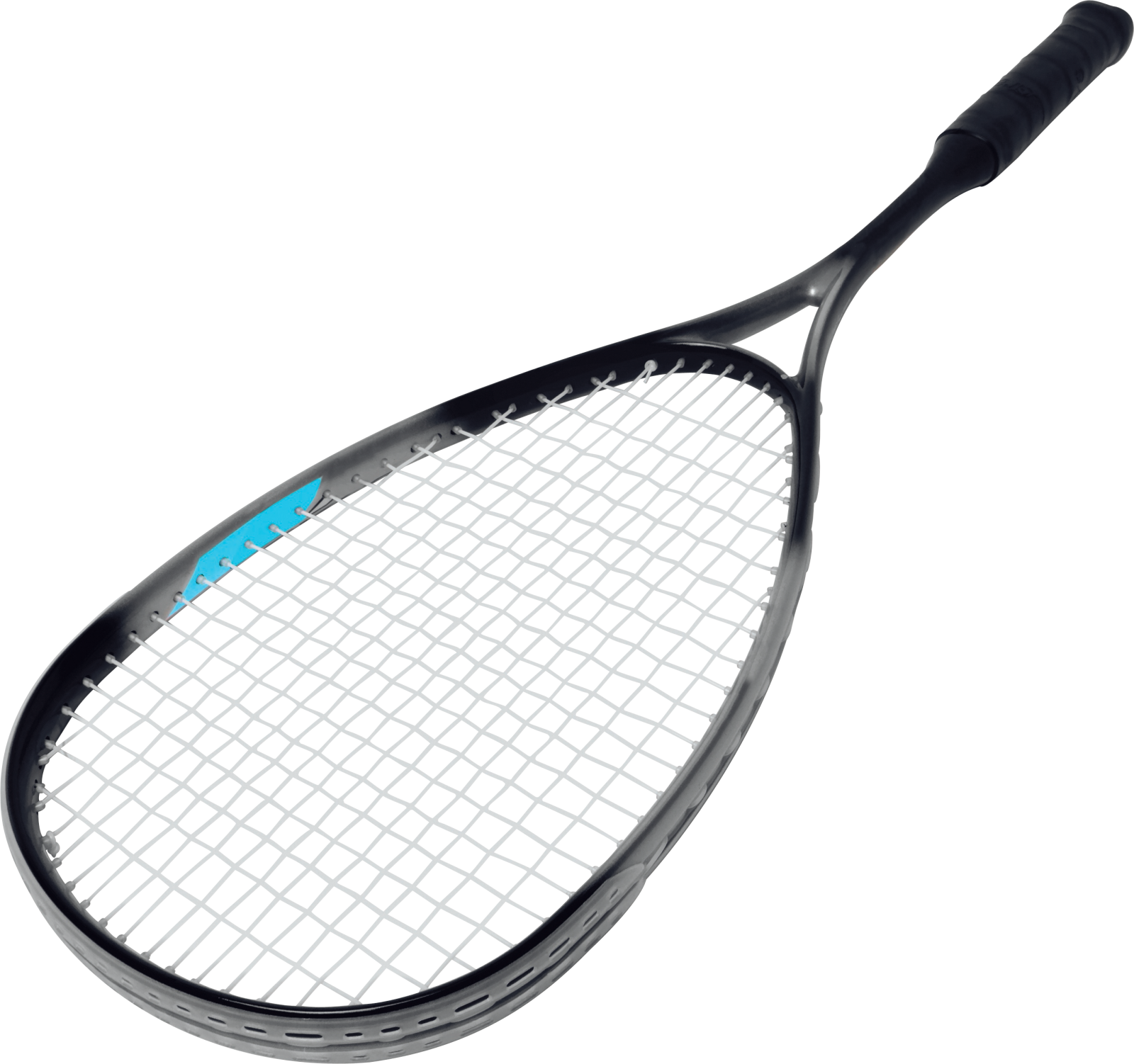 a tennis racket on a white background