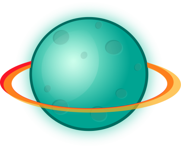 an image of the planet with a ring around it