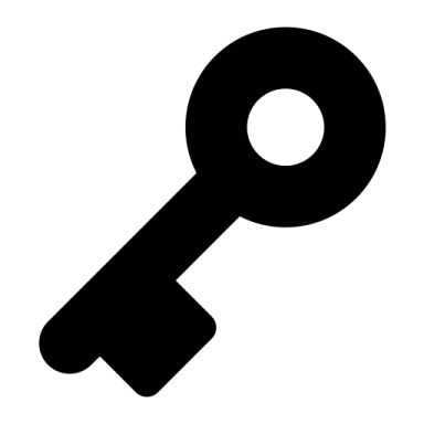 a black and white image of a key