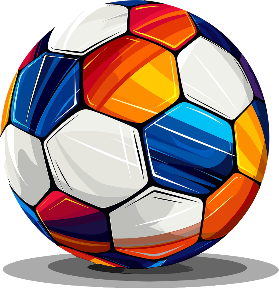 a soccer ball on a white background