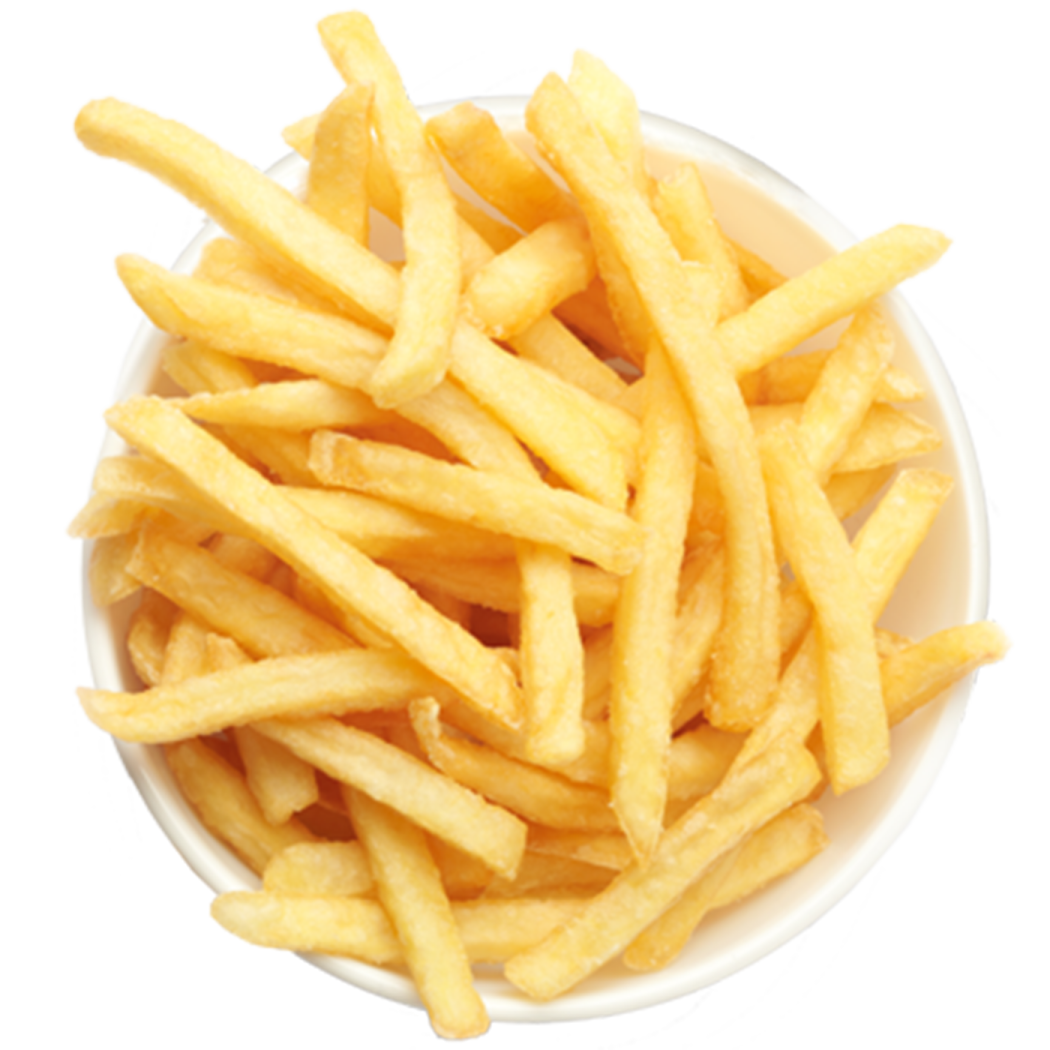 a white bowl filled with french fries