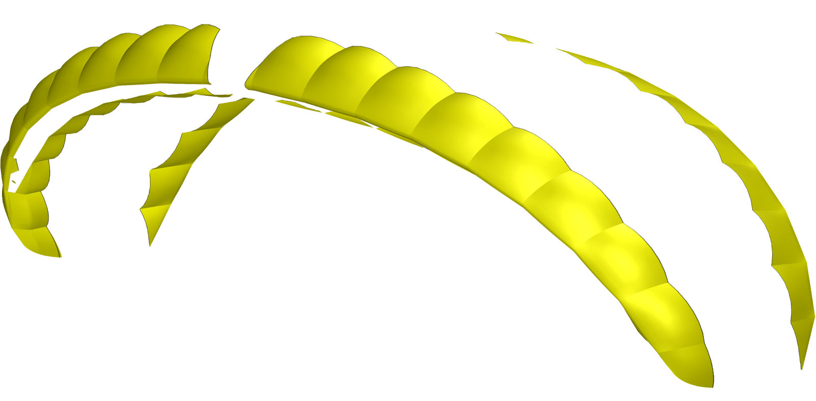 a yellow kite is flying through the air