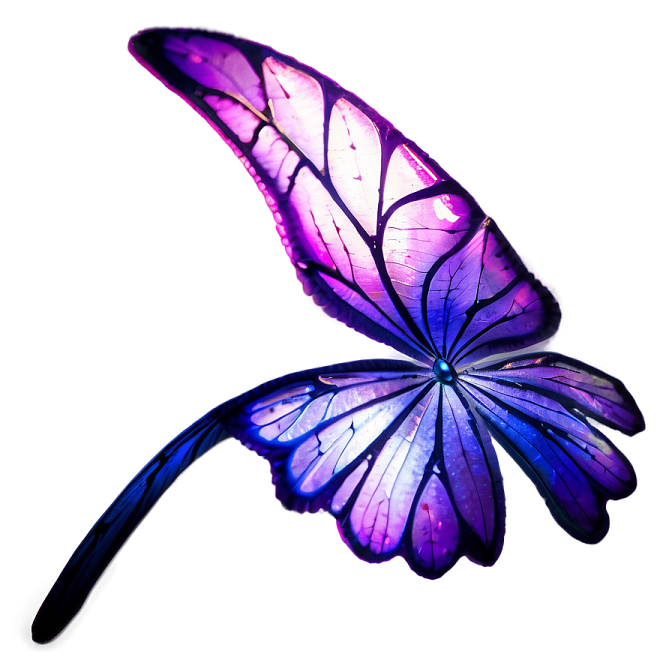 a purple butterfly flying in the air