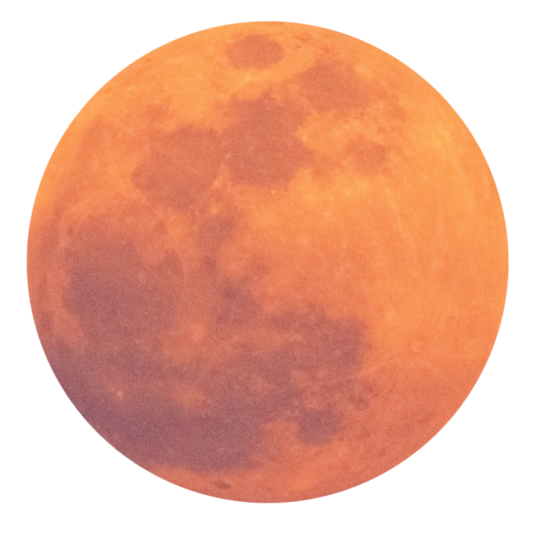 a full moon with a white background