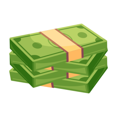 a stack of money