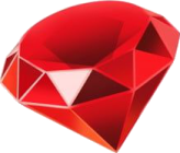 a red diamond on white background