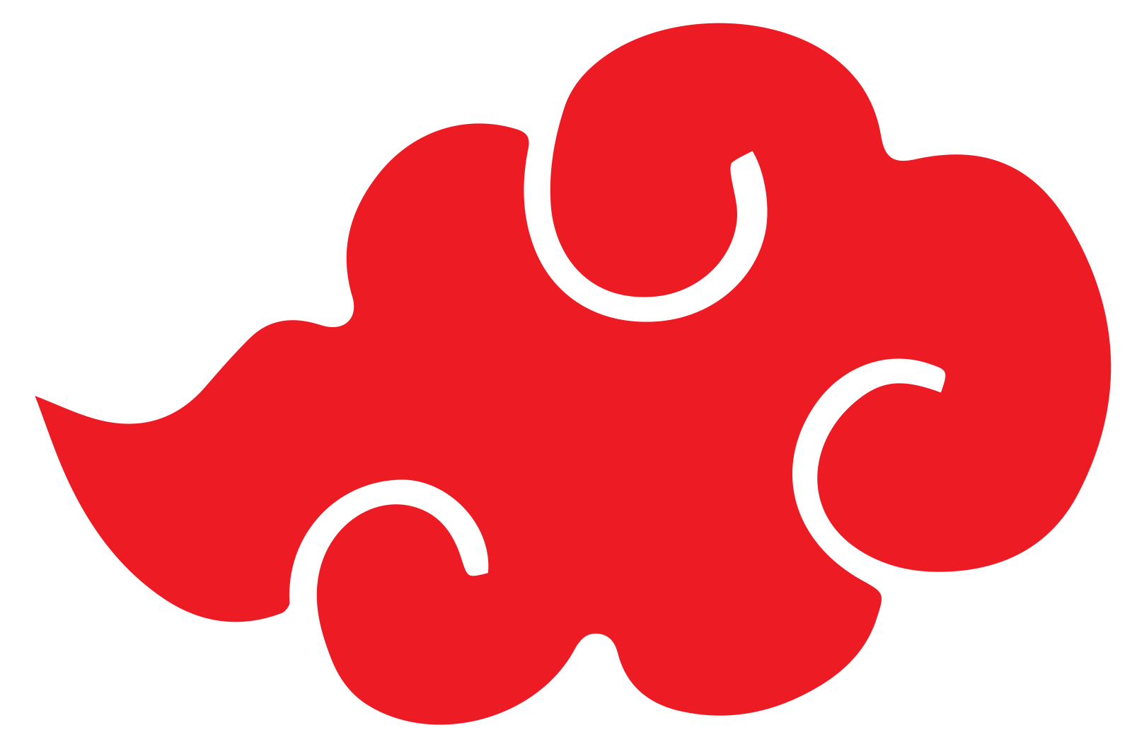 a red puzzle piece on a white background