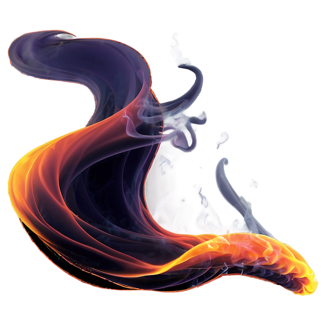 a close up of a fire on a white background