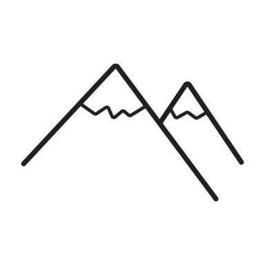 a black and white image of mountains