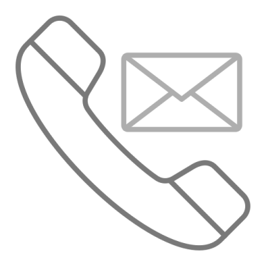 a phone with an email envelope on it