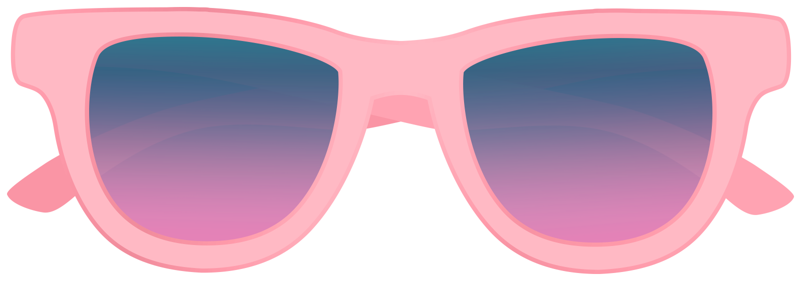 a pair of pink sunglasses