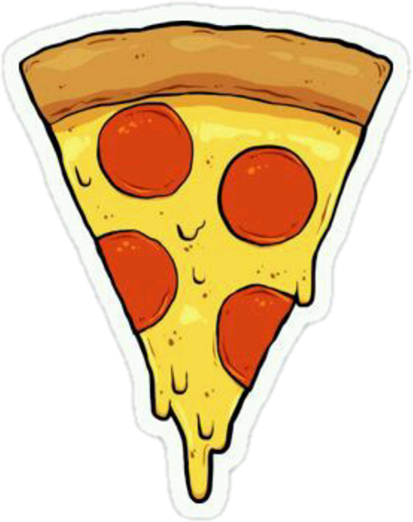 a slice of pizza sticker