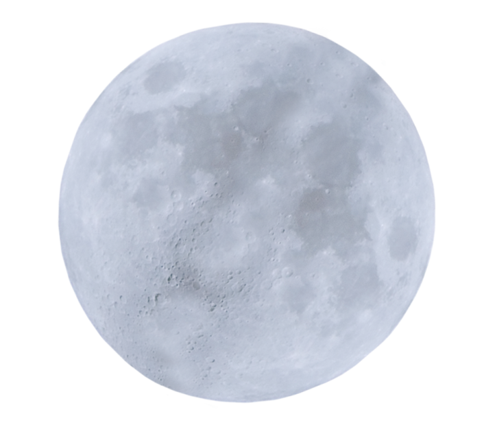 a full moon on a white background