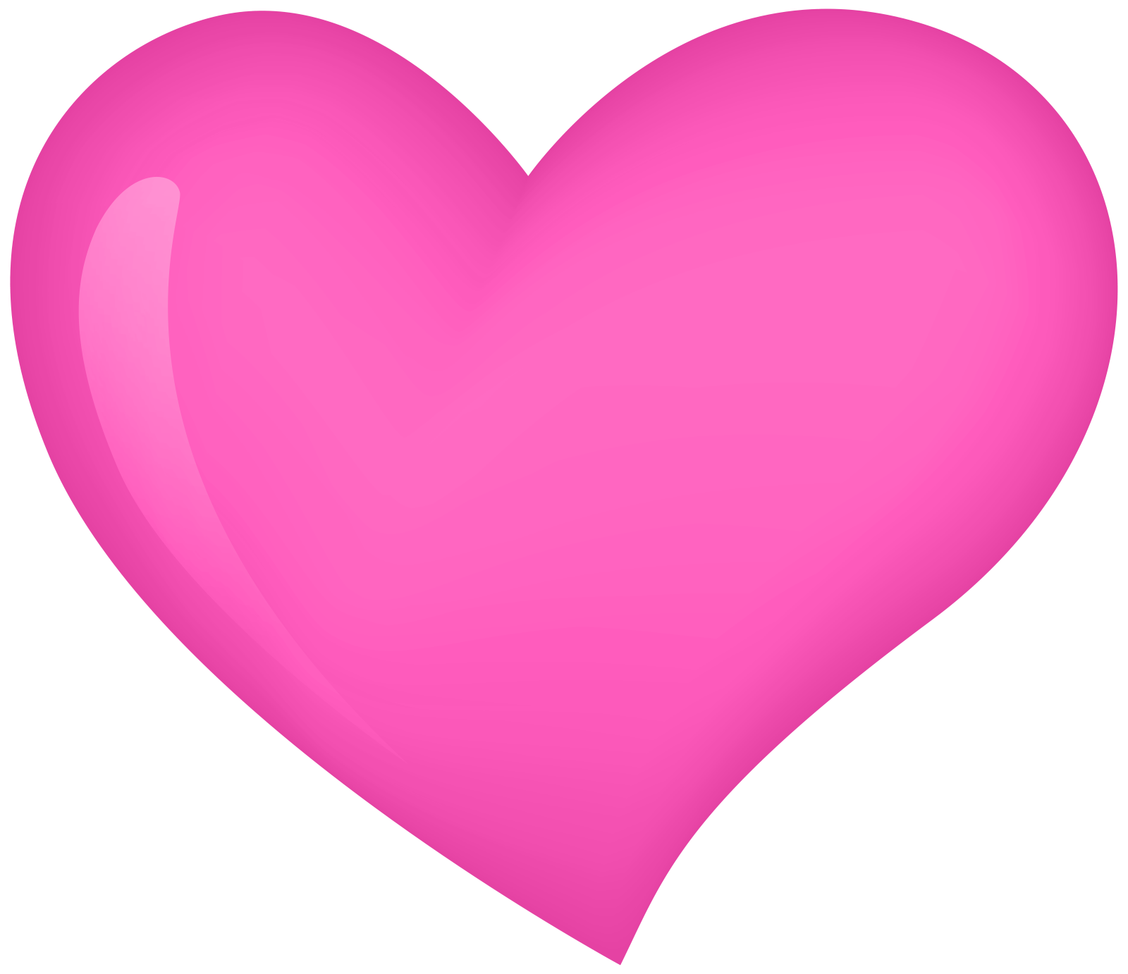 a pink heart