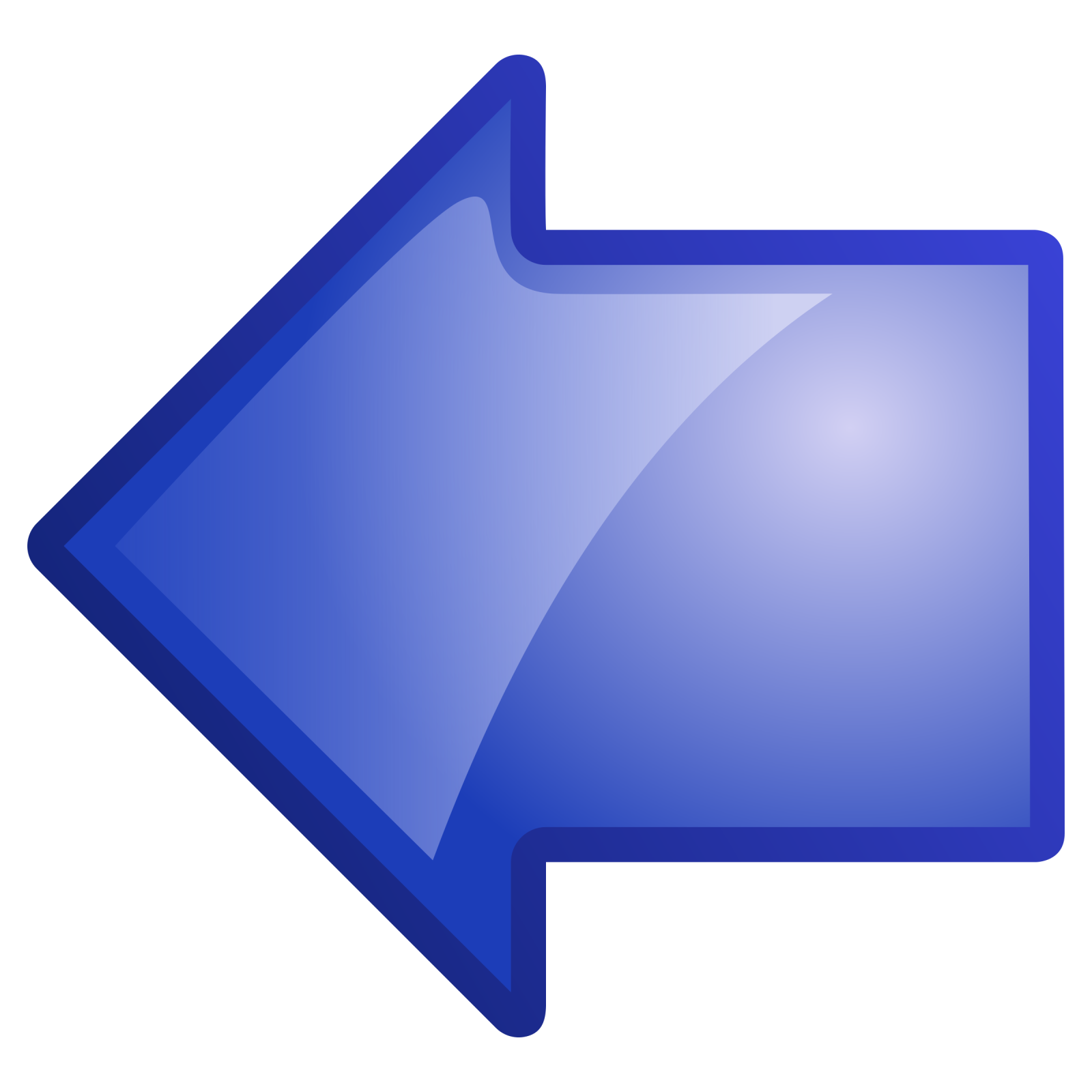 a blue arrow pointing up