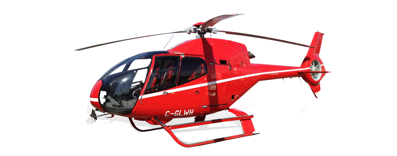 the helicopter is red