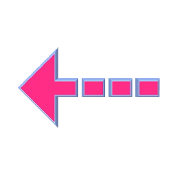 a pink arrow pointing up to the right