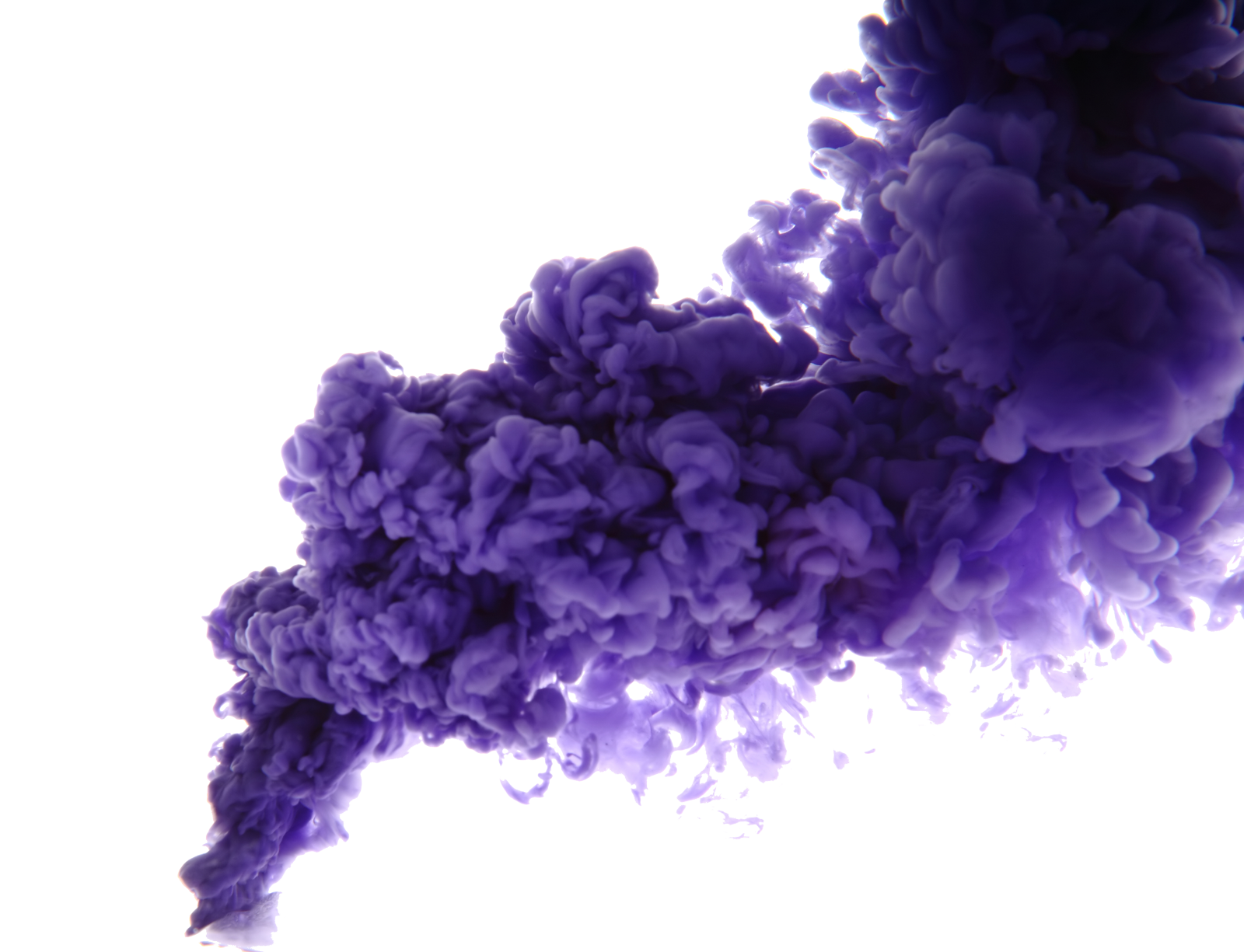 purple smoke on a white background