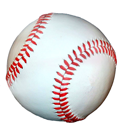 a baseball ball with red stitches on it
