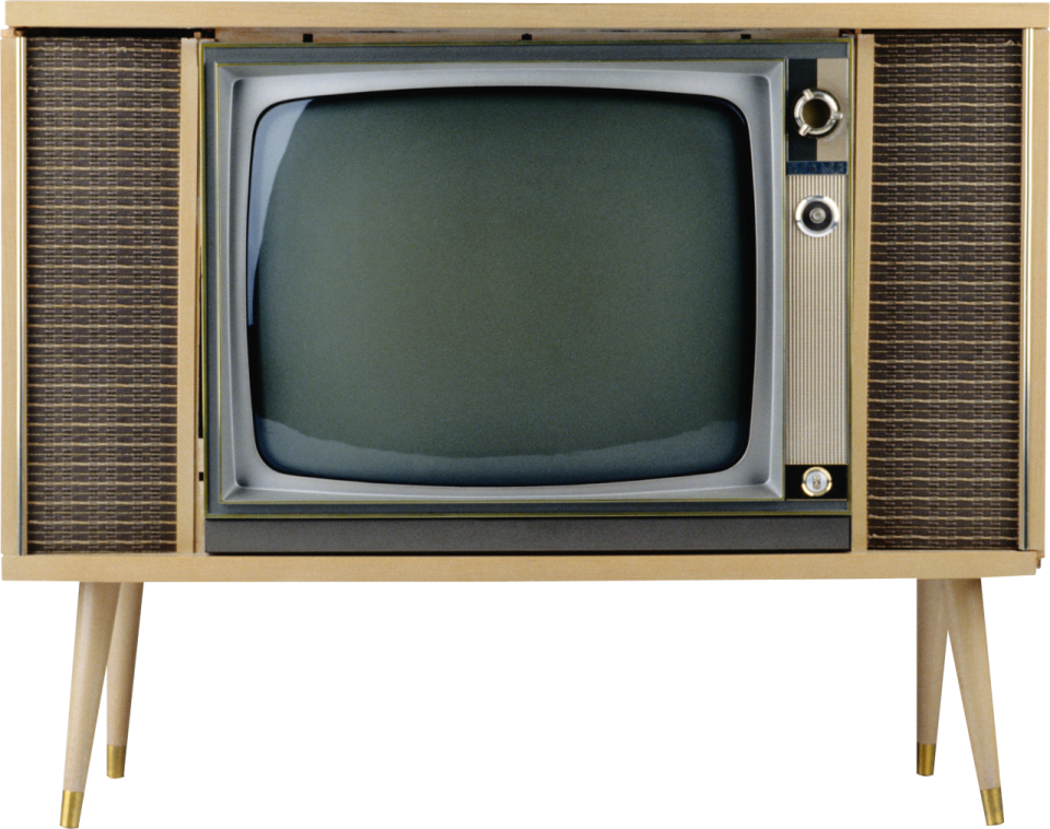 an old television set