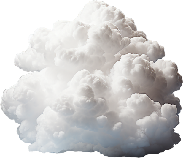 a cloud in the sky on a white background