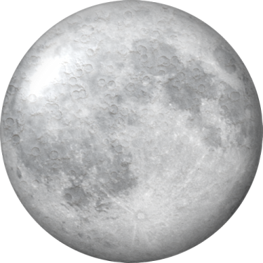 a full moon on a white background