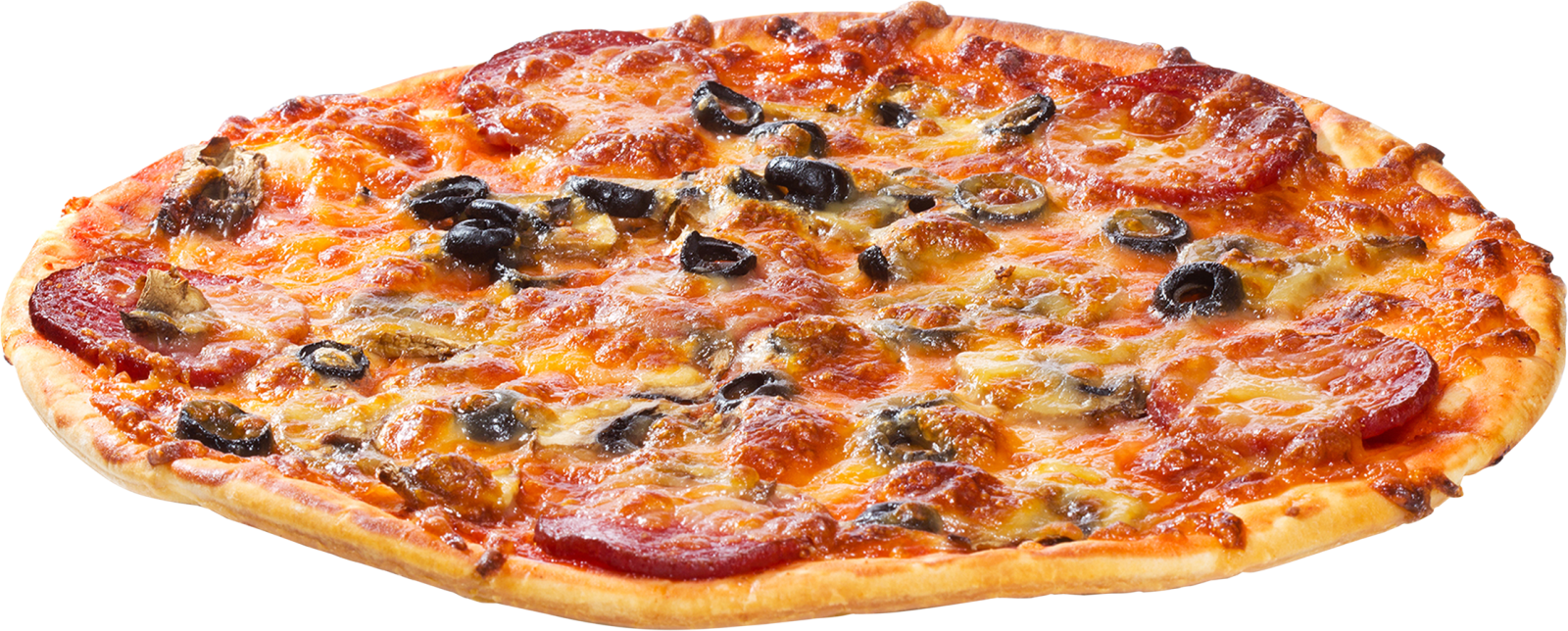 the pizza is round