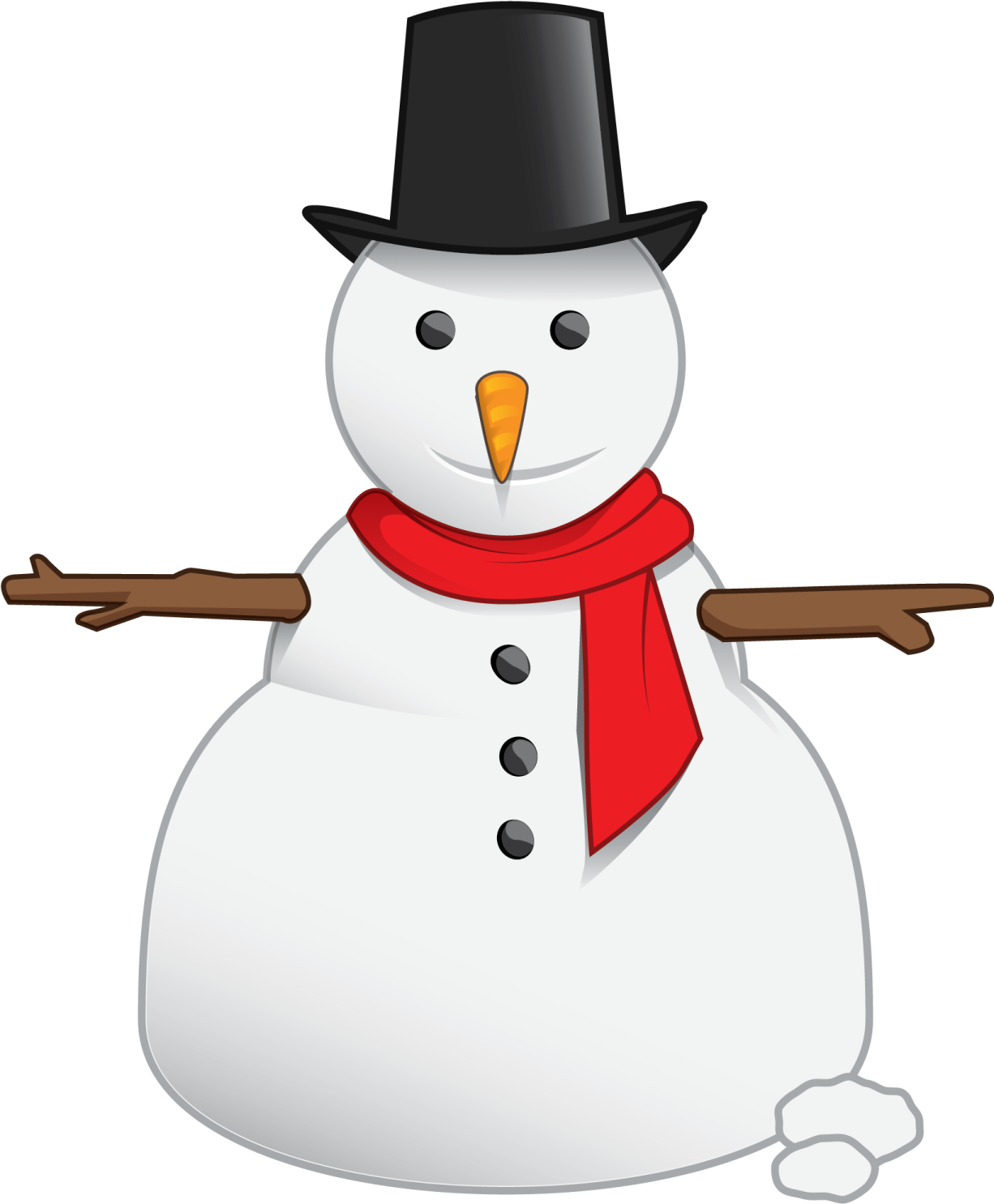 a snowman wearing a hat and scarf