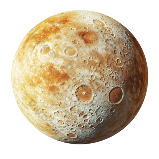 an image of the moon with a white background