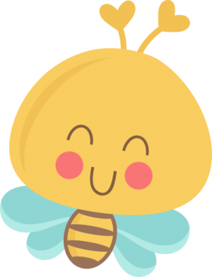 a bee with a blue and yellow bee on its back