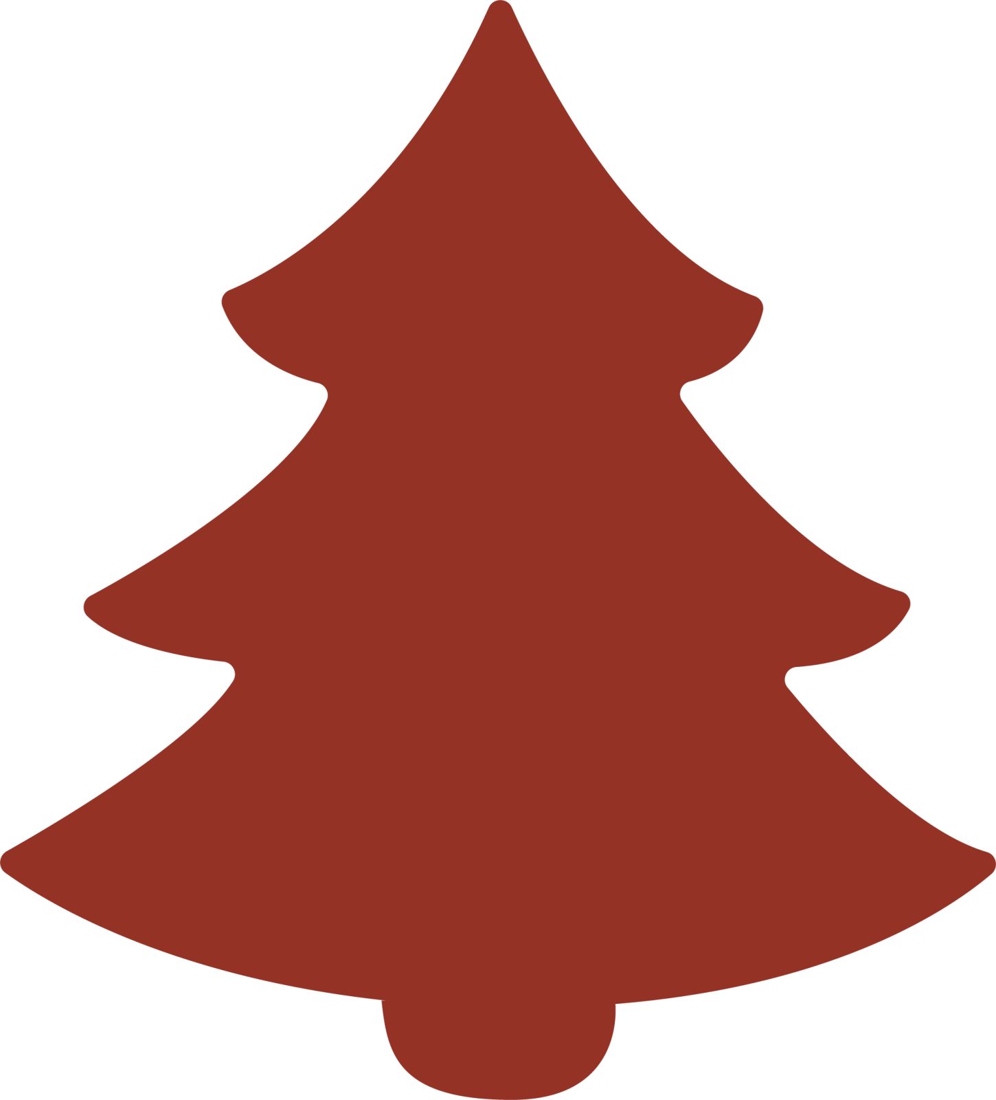 a red christmas tree