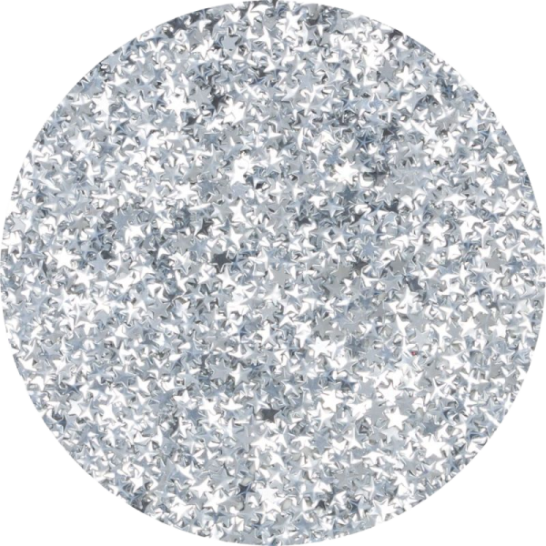 a white and silver glitter ball