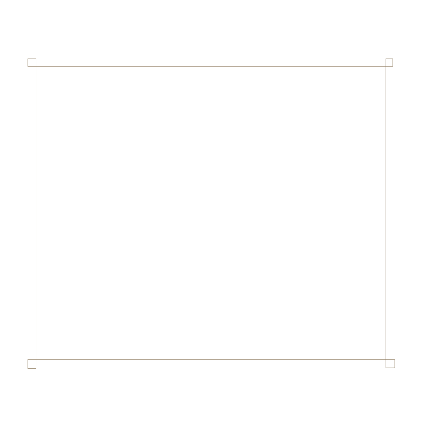 a square frame with a white background