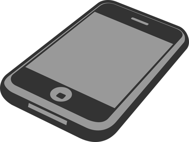 a black and white image of an iphone
