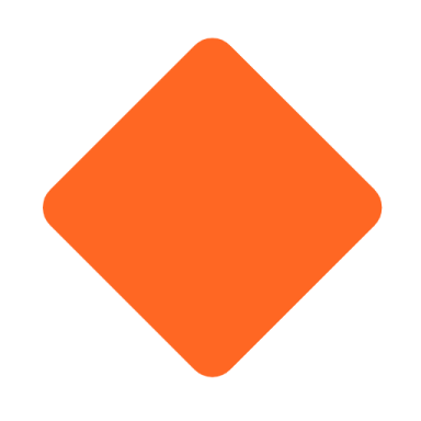 an orange square icon on a white background