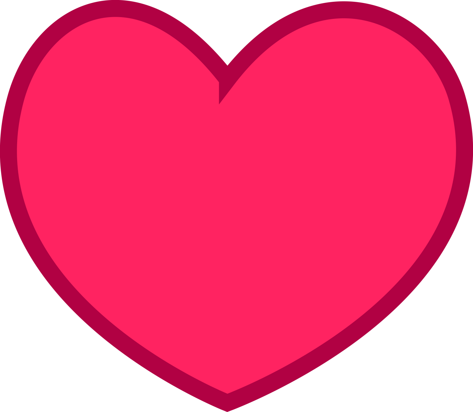 a pink heart