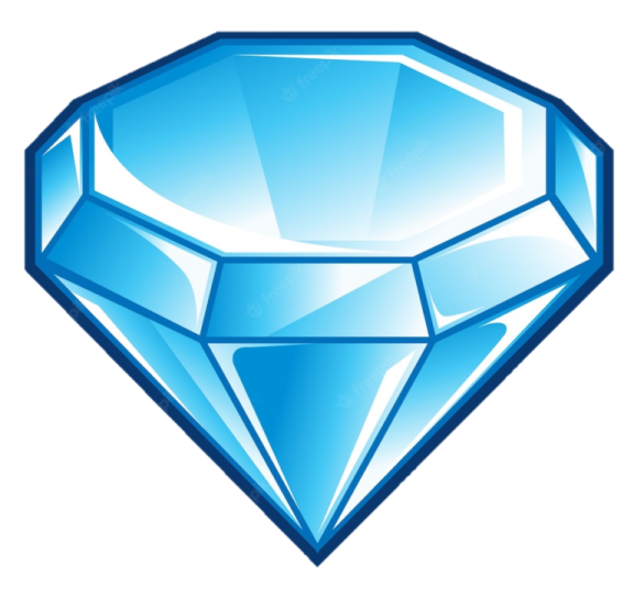 an image of a blue diamond