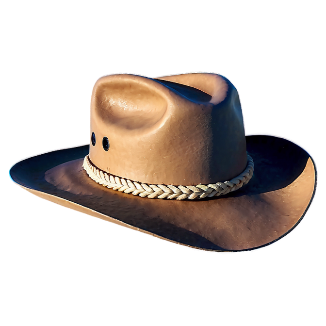 a cowboy hat on a white background