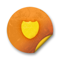 a yellow heart on a white background