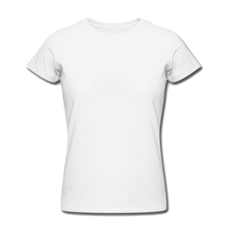 a white women's t - shirt