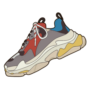 an illustration of a pair of sneakers