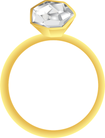 an illustration of a diamond ring