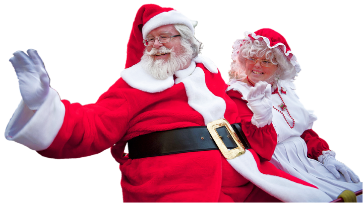 santa and mrs claus
