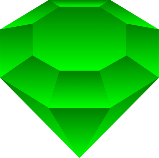 a green diamond