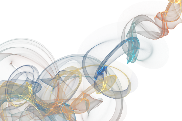 a white background with many colored swirls