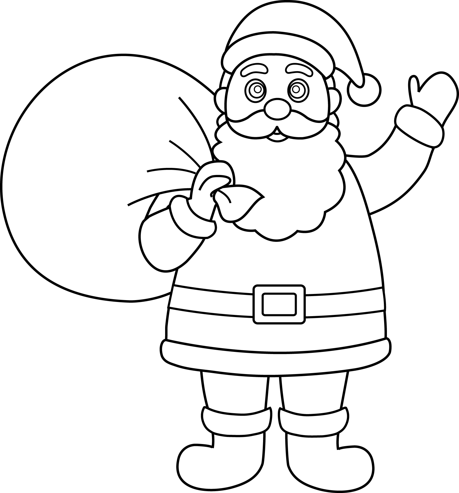 santa claus coloring pages