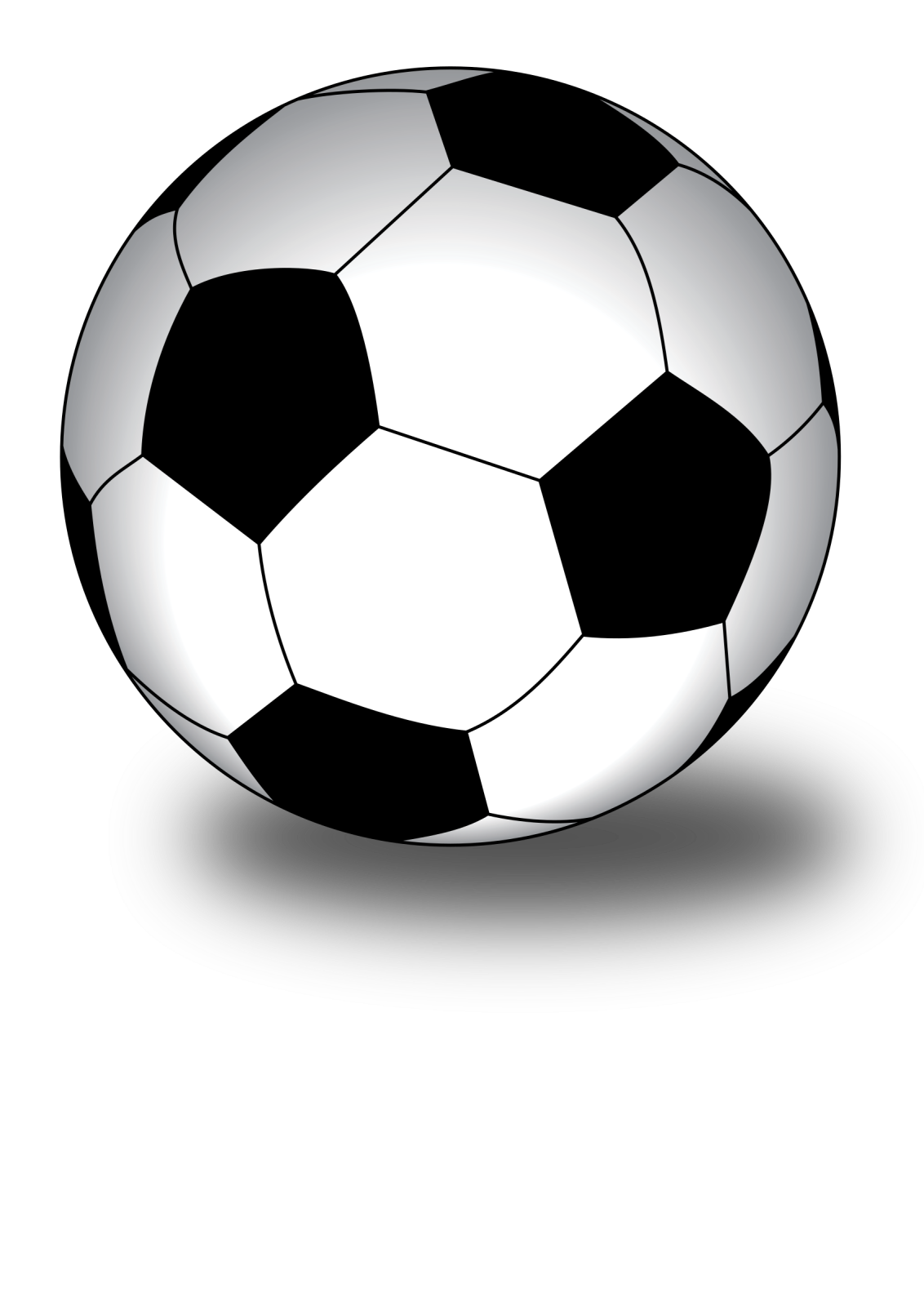 a soccer ball on a white background