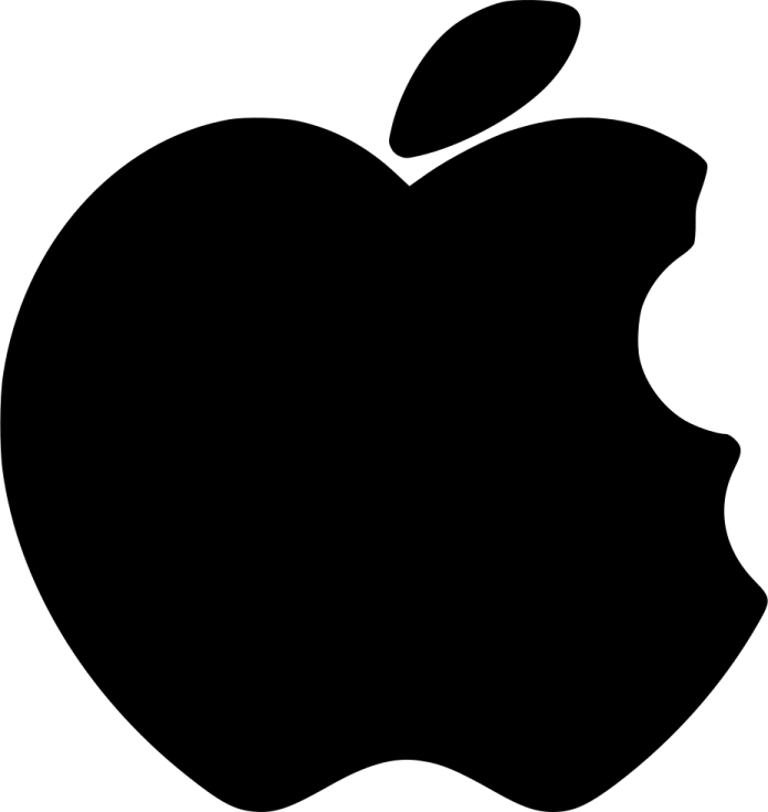 an apple logo
