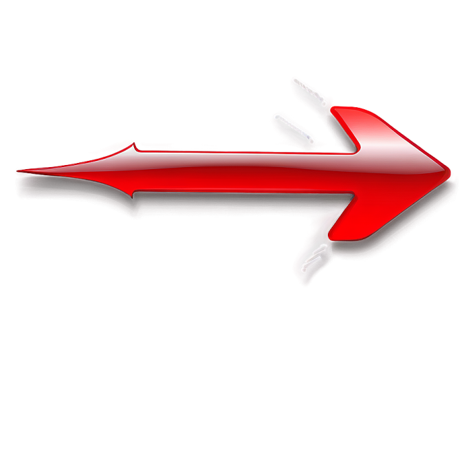 a red arrow on a white background