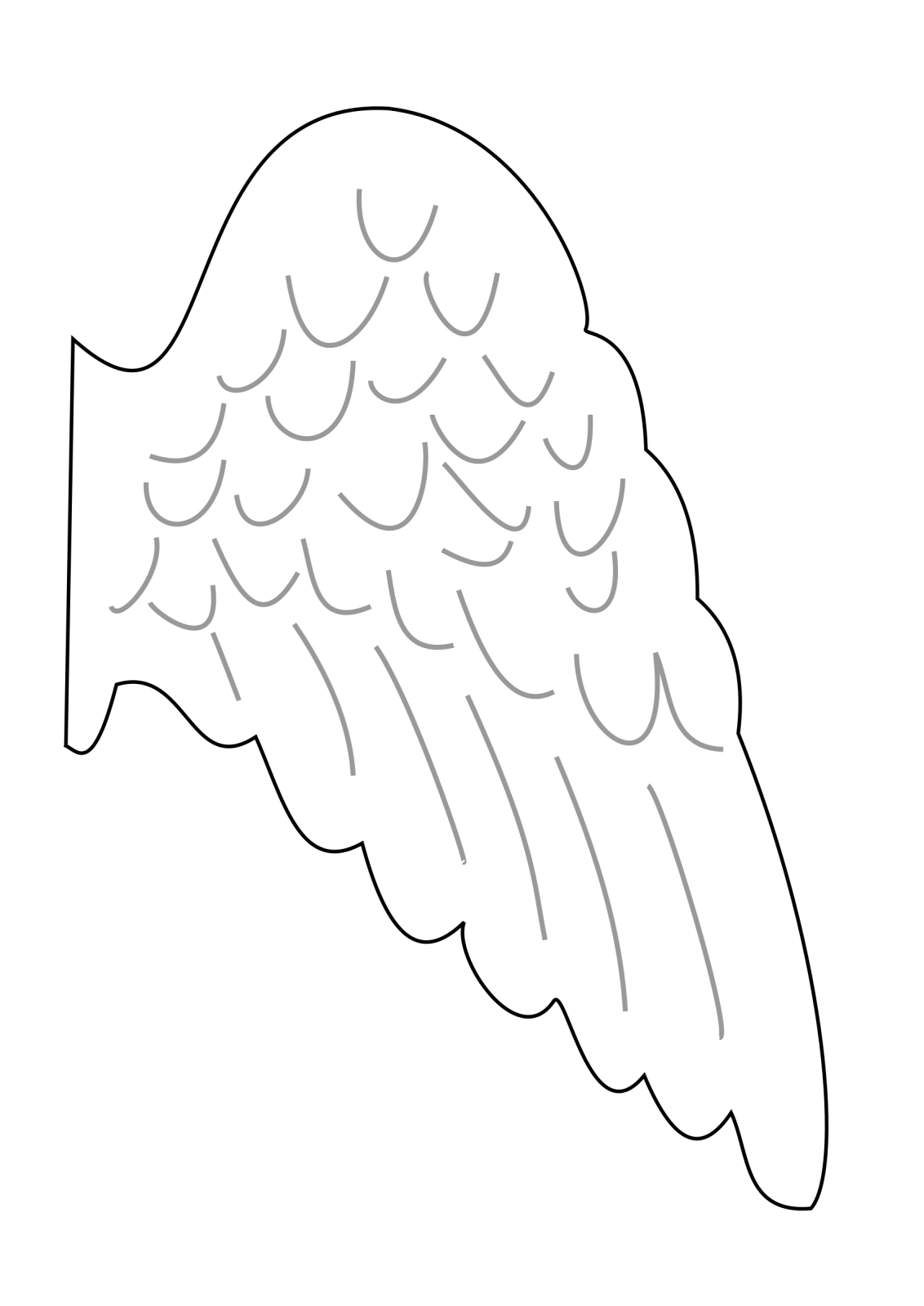 a black and white drawing of an angel